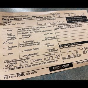 FROM POST OFFICE